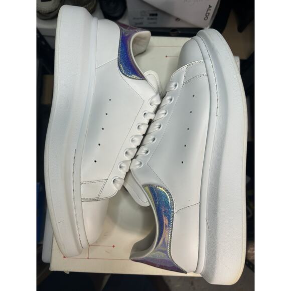Alexander McQueen Oversized Sneaker White Iridescent Glitter Size 44 EU / 11 US main image 7